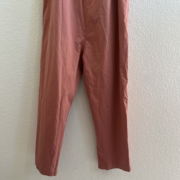 The Nines by Hatch Pink Ruffle Collar Cropped Jumpsuit - Picture 9 of 10